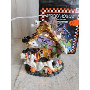 Spooky hollow phantoms opera Halloween‎ vintage ceramic village